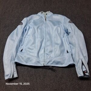 Joe Rocket Protective Motorcycle Jacket Size Small Blue Mesh‎ With Zip Out